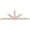Ekena Millwork Kennewick Smooth Timber Gable Bracket, Douglas Fir, 96"W x 44"H x 1 1/2"D x 5 1/2"F, 11/12 Pitch GBW096X44X0206KEN00SDF - alternate 4